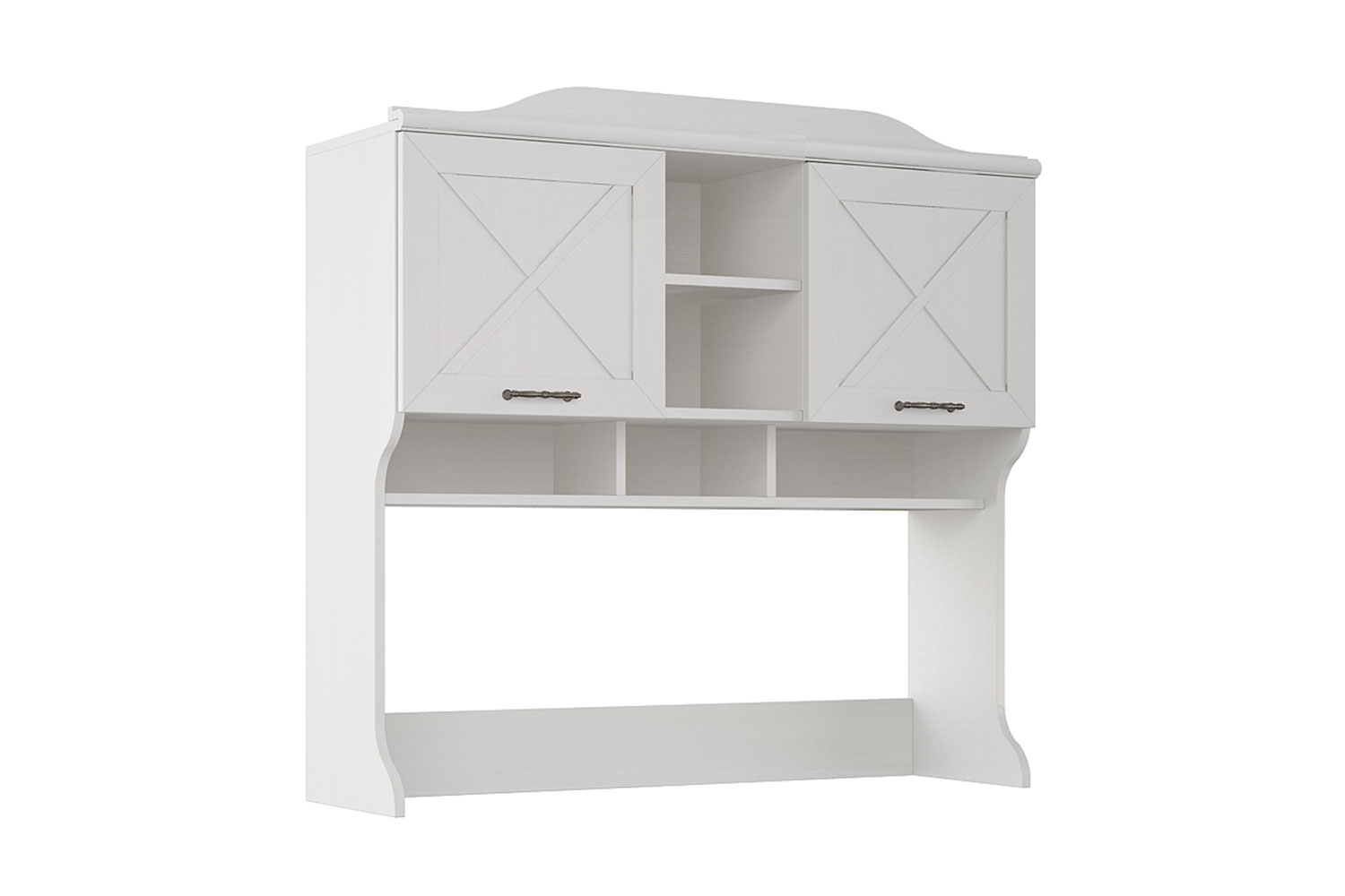 Стеллажи - изображение №3 "Стеллаж-надстройка Кантри с полками"  на www.Angstrem-mebel.ru