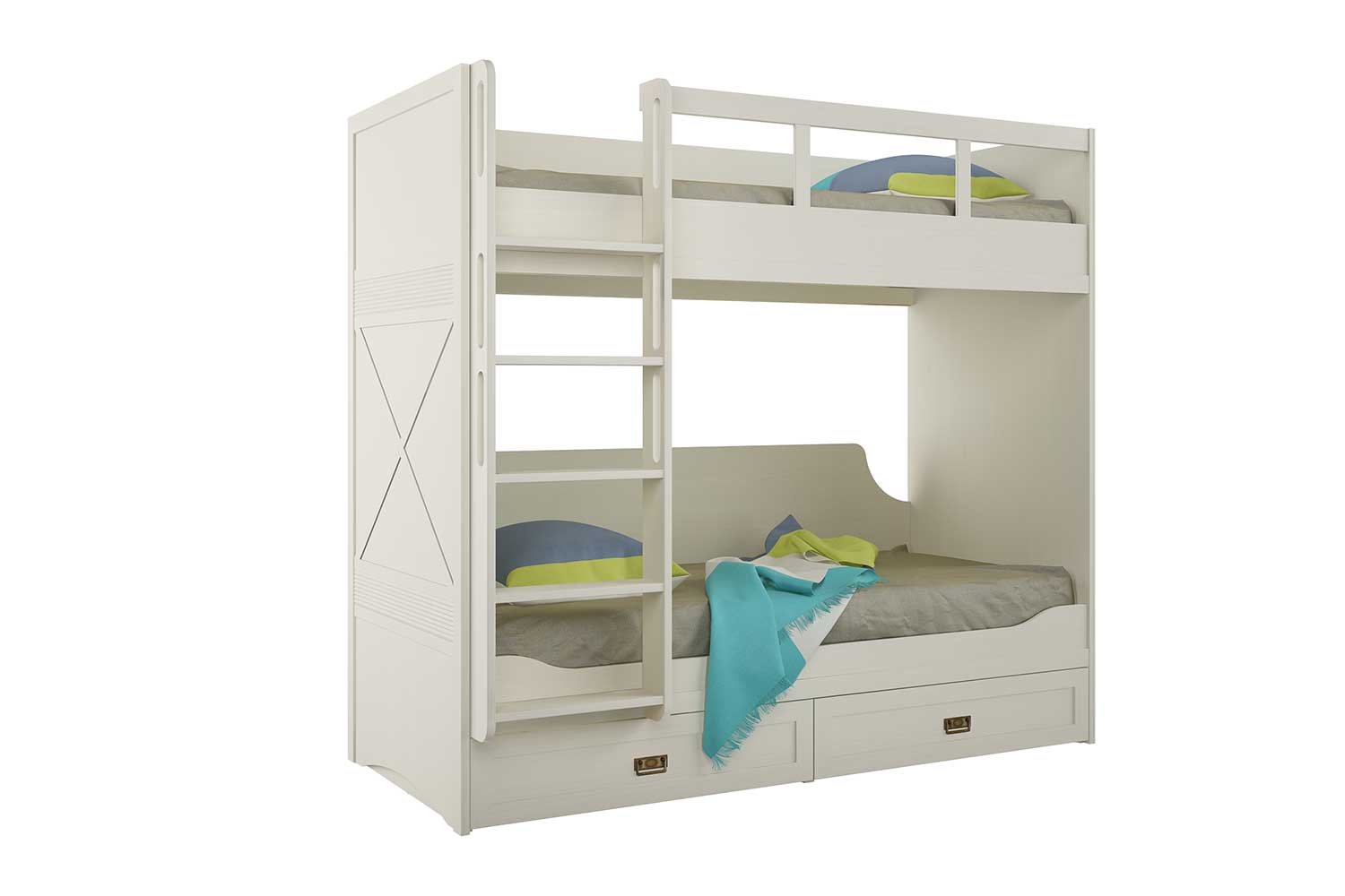 Детские кровати - изображение №13 "Кровать двухъярусная Кантри 90 х 200"  на www.Angstrem-mebel.ru