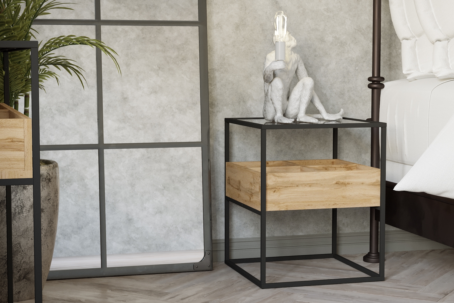 Прикроватные тумбы - изображение №5 "Прикроватная тумба Кассо"  на www.Angstrem-mebel.ru