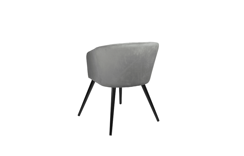 Кухонные стулья - изображение №6 "Стул-кресло Леон поворотный серый / опоры черные"  на www.Angstrem-mebel.ru