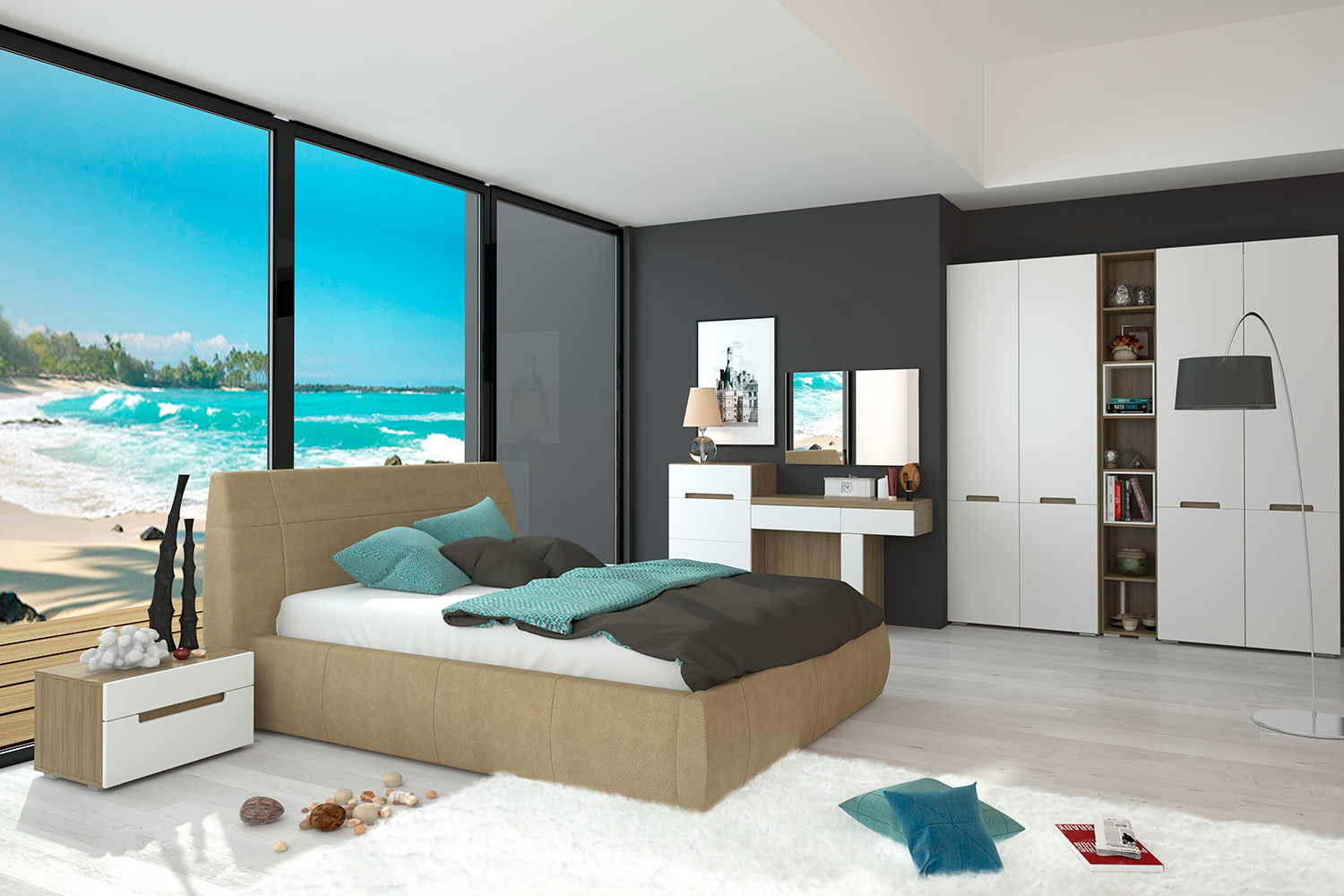 Шкафы платяные - изображение №6 "Шкаф Анри АН-200.01 с полкой и штангой для одежды"  на www.Angstrem-mebel.ru