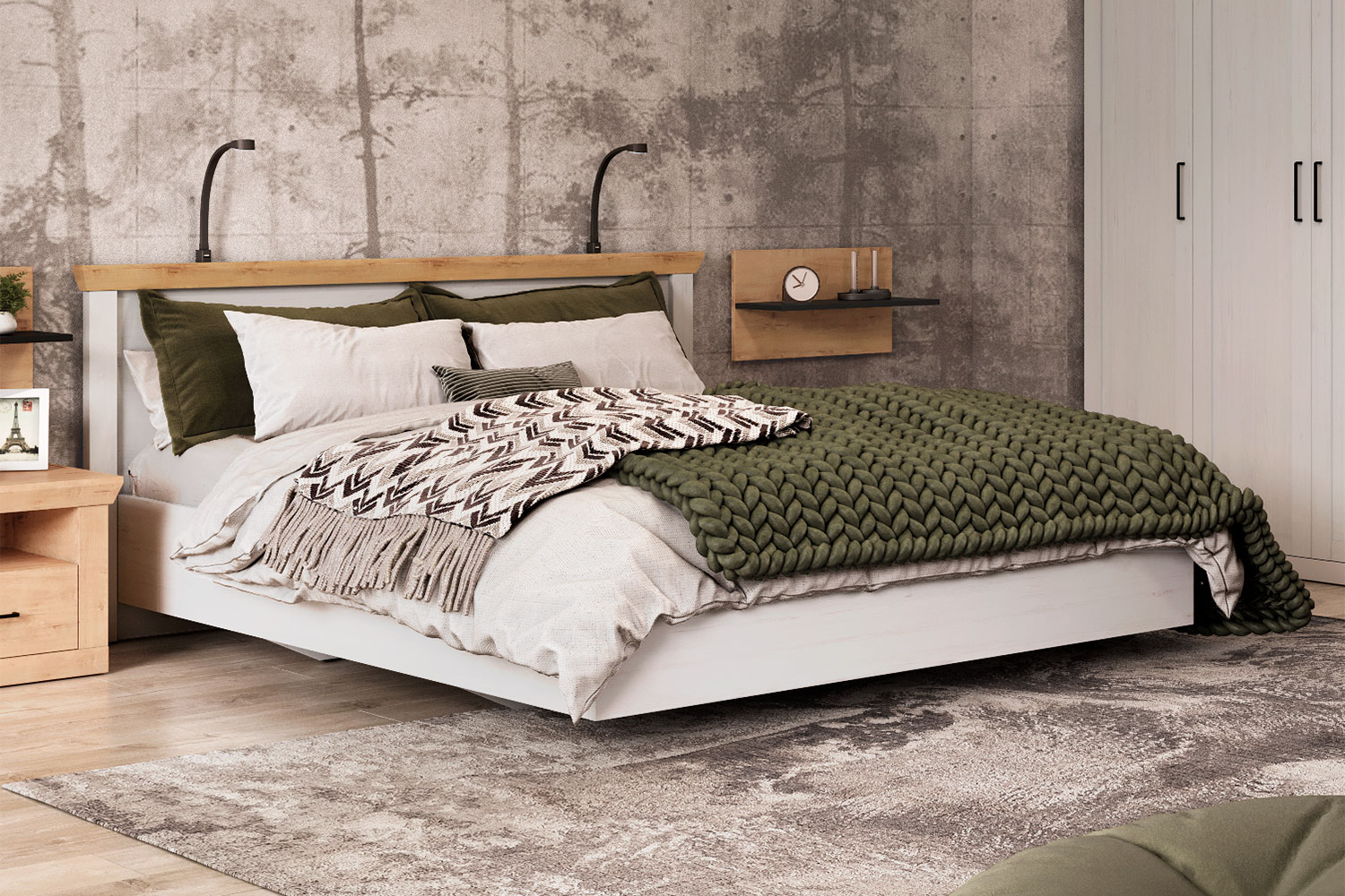 Двуспальные кровати - изображение №3 "Кровать Магнум 160 х 200"  на www.Angstrem-mebel.ru