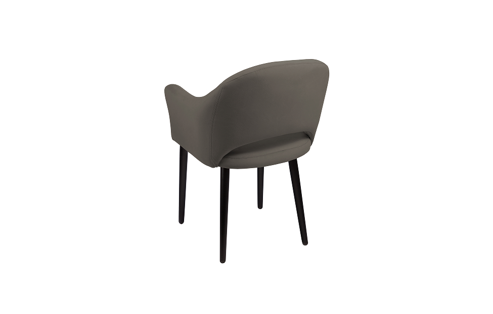 Кухонные стулья - изображение №3 "Стул-кресло Грейс серый / опоры черные"  на www.Angstrem-mebel.ru