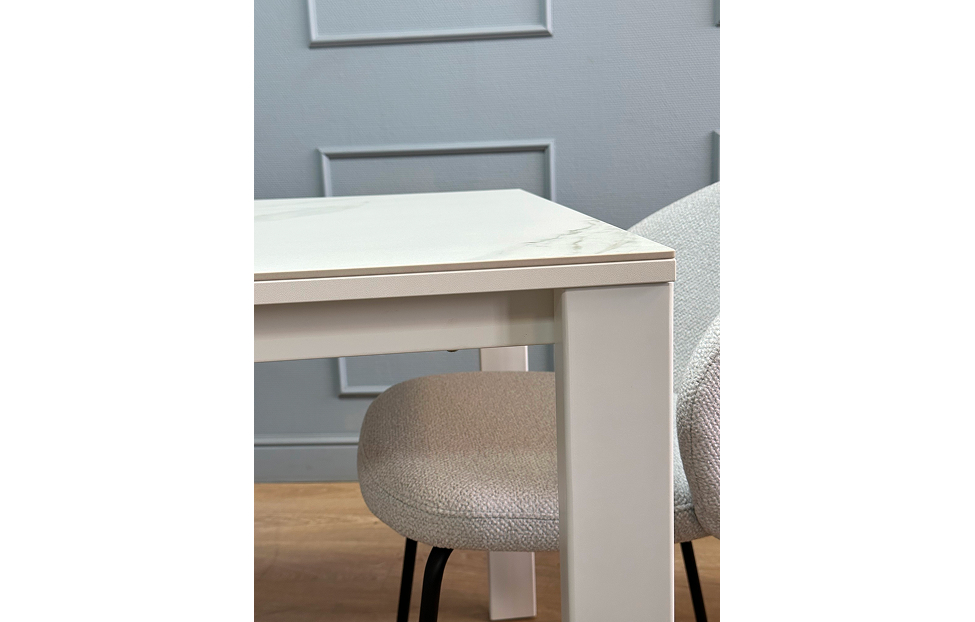 Обеденные столы - изображение №6 "Стол обеденный Легро раздвижной /1300 керамика белый мрамор"  на www.Angstrem-mebel.ru