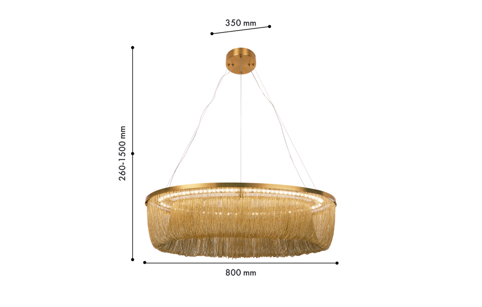 Люстры - изображение №3 "Подвесная люстра Vandfald L800*W350*H260/1500 LED*40W"  на www.Angstrem-mebel.ru