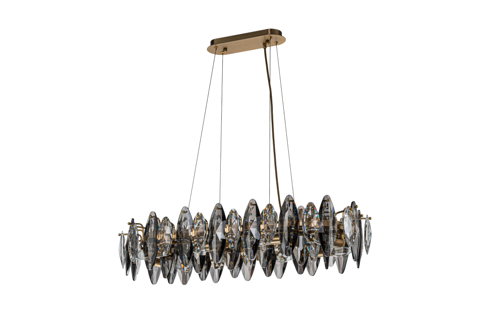 Люстры - изображение №6 "Подвесная люстра Glans L800*W400*H210/1300 8*E14*40W"  на www.Angstrem-mebel.ru