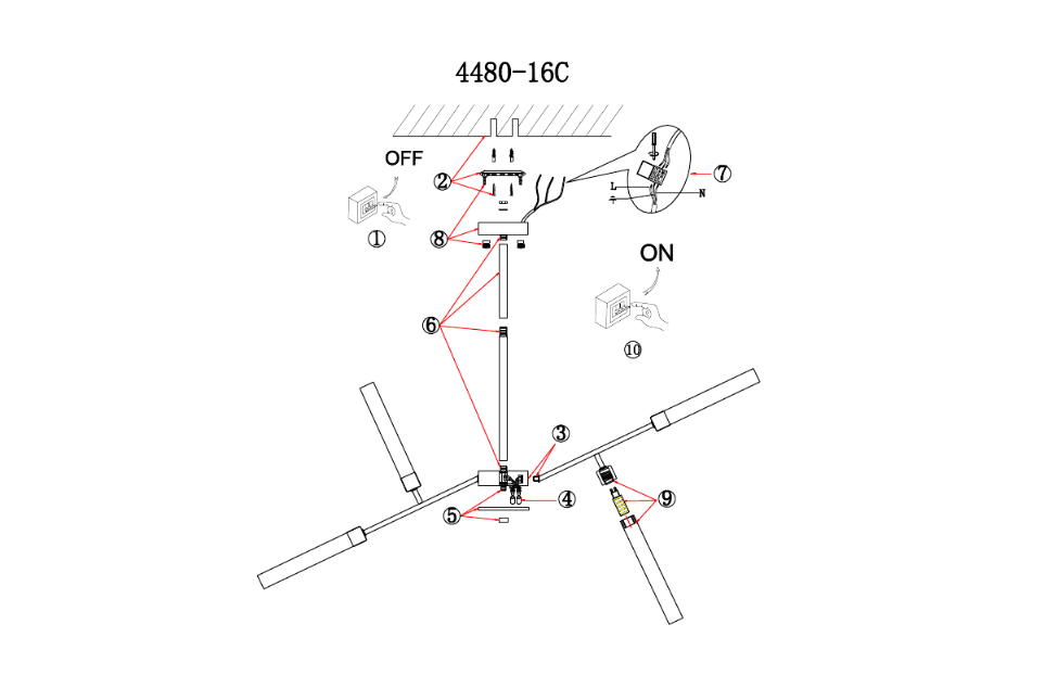 Люстры - изображение №6 "Потолочная люстра Istapp D1000*H665 16*G9*20W"  на www.Angstrem-mebel.ru