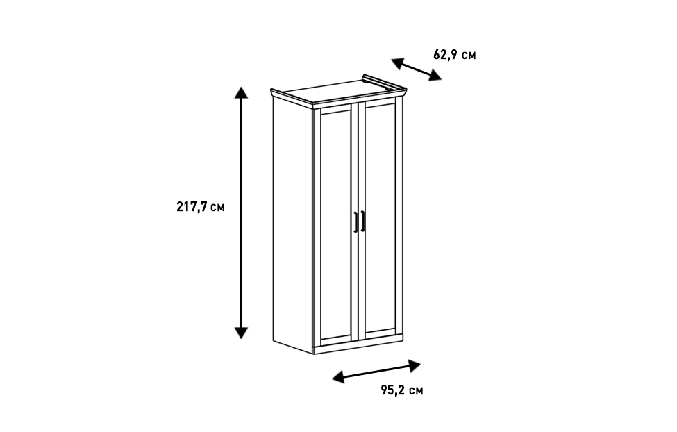 Распашные шкафы - изображение №4 "Шкаф Магнум для одежды"  на www.Angstrem-mebel.ru