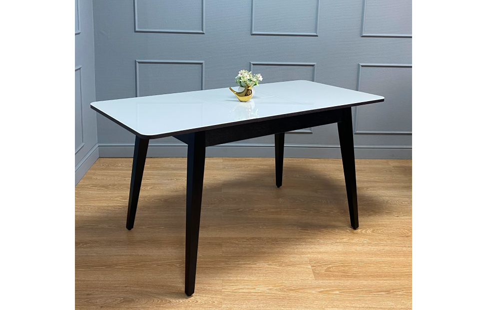 Обеденные столы - изображение №12 "Стол обеденный Орпен прямоугольный опоры венге / столешница белый глянец"  на www.Angstrem-mebel.ru