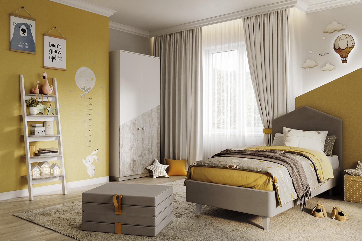 Детские кровати - изображение №6 "Кровать Бамбини 80 х 190"  на www.Angstrem-mebel.ru