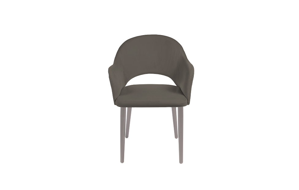 Кухонные стулья - изображение №4 "Стул-кресло Грейс антрацит / опоры серые"  на www.Angstrem-mebel.ru