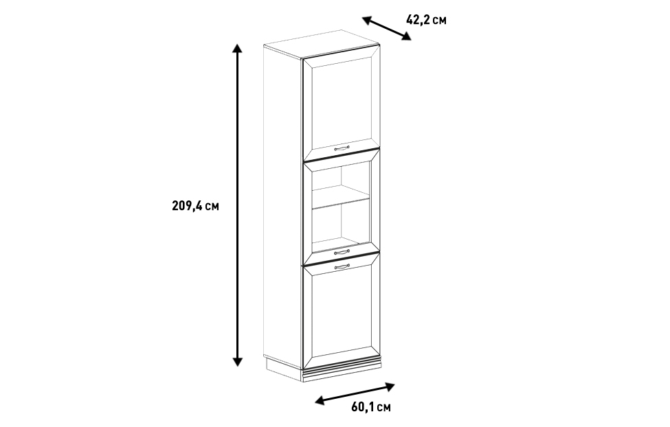 Распашные шкафы - изображение №6 "Шкаф Адажио"  на www.Angstrem-mebel.ru