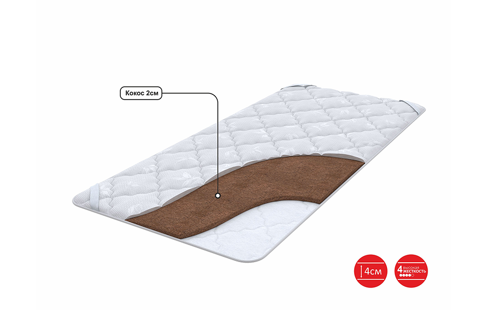 Чехлы - изображение №4 "Наматрасник Eco Hard (90 х 195 см)"  на www.Angstrem-mebel.ru