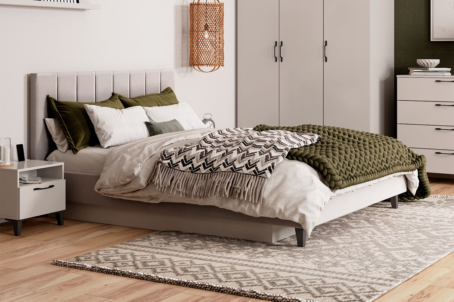 Двуспальные кровати - изображение №7 "Кровать Нордин"  на www.Angstrem-mebel.ru