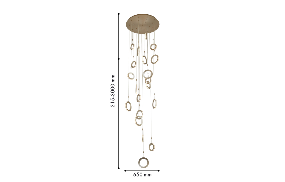 Люстры - изображение №3 "Потолочная люстра Jongleur D650*H215/3000 10*LED*7W + 10*LED*5W"  на www.Angstrem-mebel.ru