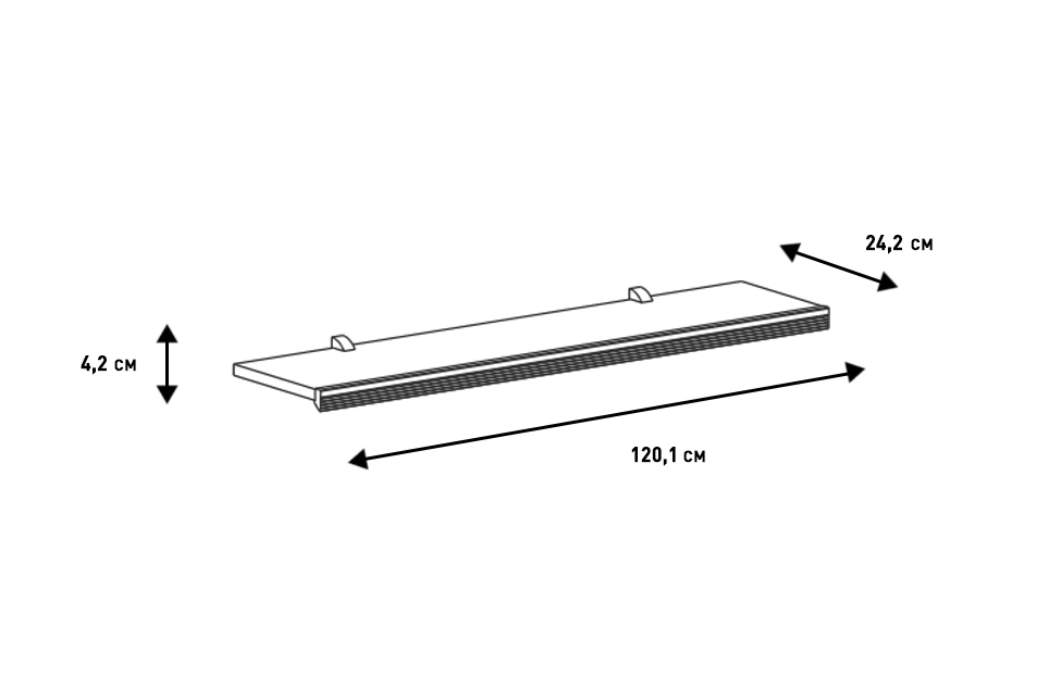 Полки - изображение №3 "Полка Кантри"  на www.Angstrem-mebel.ru
