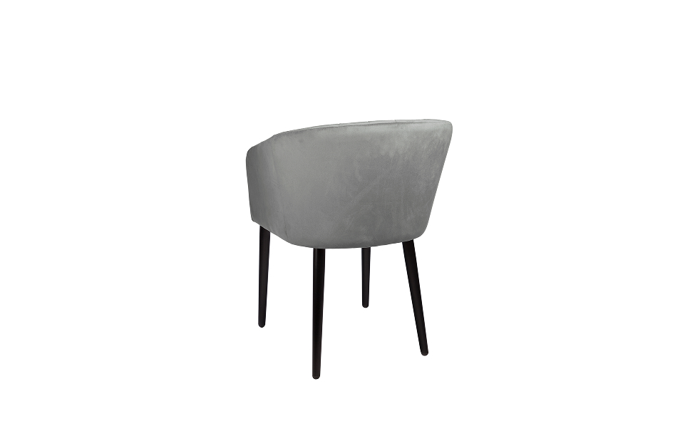 Кухонные стулья - изображение №5 "Стул-кресло Леон серый / опоры черные"  на www.Angstrem-mebel.ru