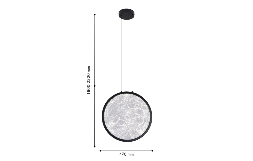 Подвесы - изображение №4 "Подвес Imma (чёрный) L470*W150*H1800/2320 LED*27W"  на www.Angstrem-mebel.ru