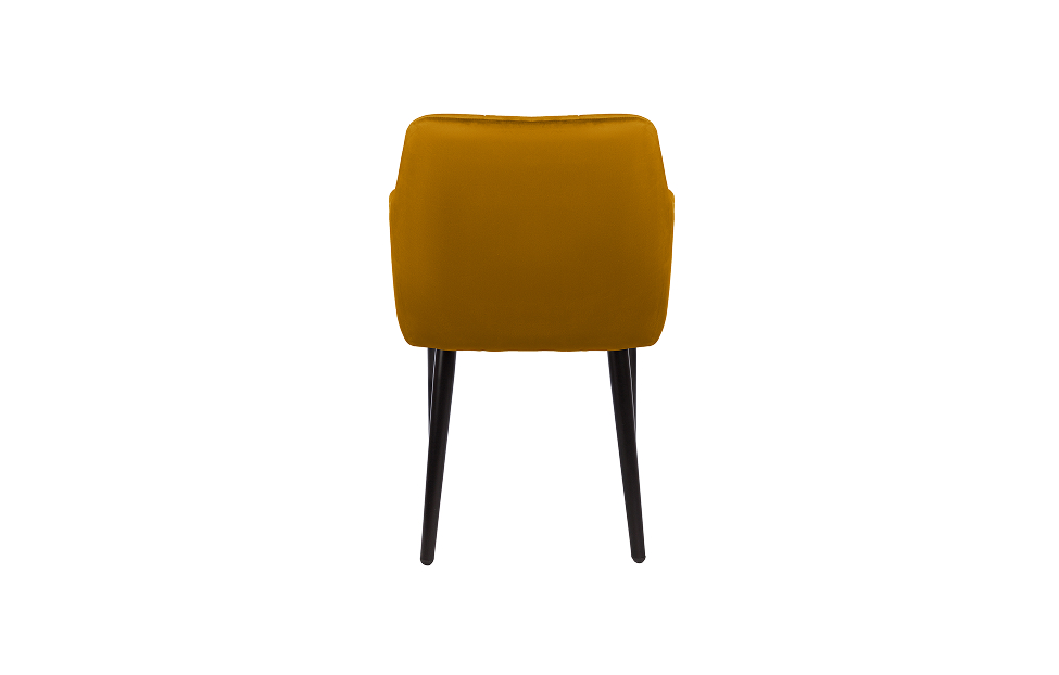 Кухонные стулья - изображение №4 "Стул-кресло Отэм горчичный / опоры черные"  на www.Angstrem-mebel.ru