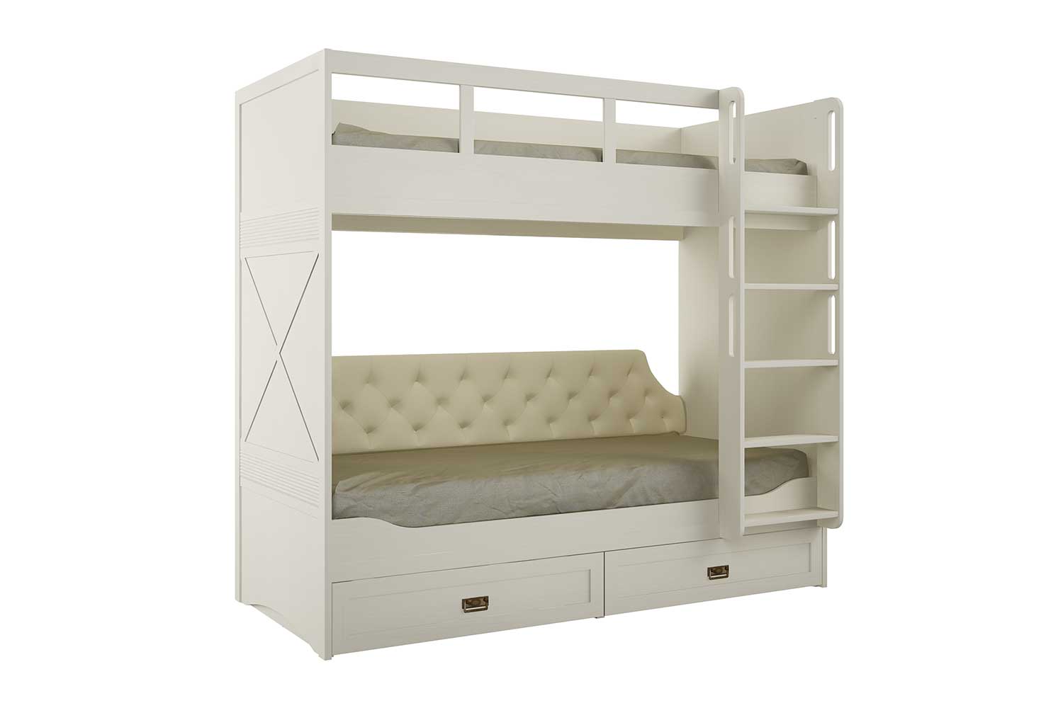 Детские кровати - изображение №6 "Кровать двухъярусная Кантри 90 х 200"  на www.Angstrem-mebel.ru