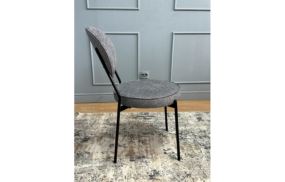 Кухонные стулья - изображение №6 "Стул Орпен серый / опоры черные"  на www.Angstrem-mebel.ru