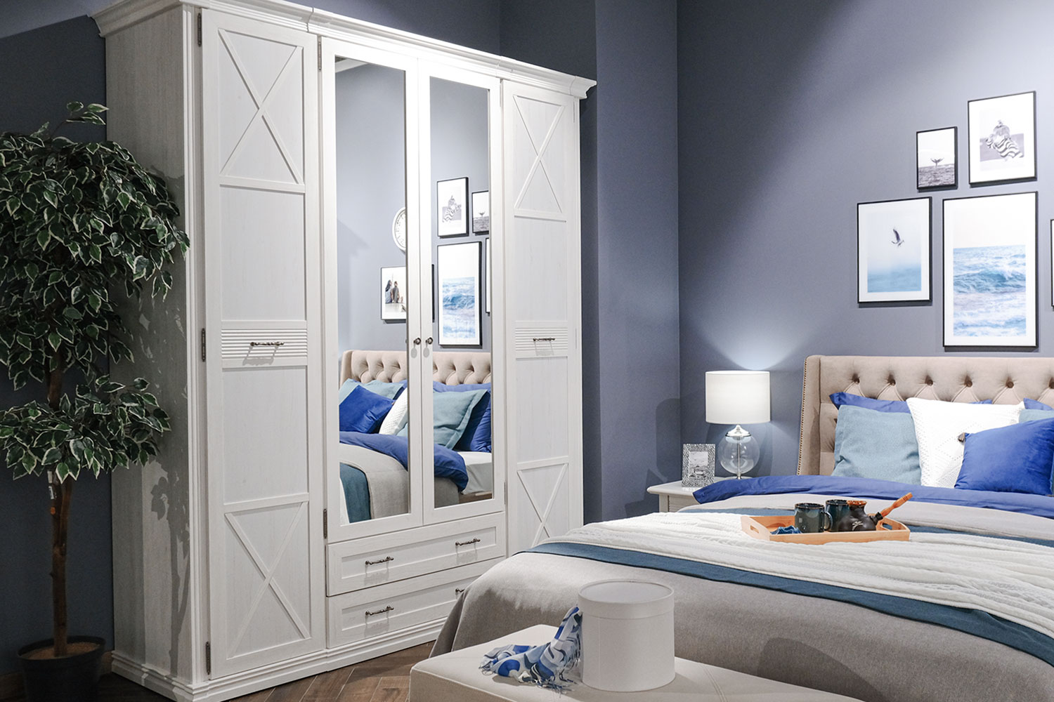 Шкафы-пеналы - изображение №5 "Шкаф Кантри с полками КА-009.00 (2 комплекта)"  на www.Angstrem-mebel.ru