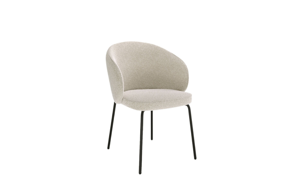 Кухонные стулья - изображение №3 "Стул Дега бежевый / опоры черные"  на www.Angstrem-mebel.ru