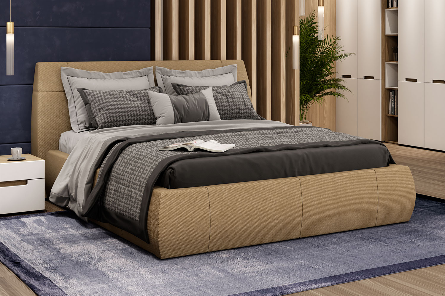 Двуспальные кровати - изображение №3 "Кровать Анри"  на www.Angstrem-mebel.ru