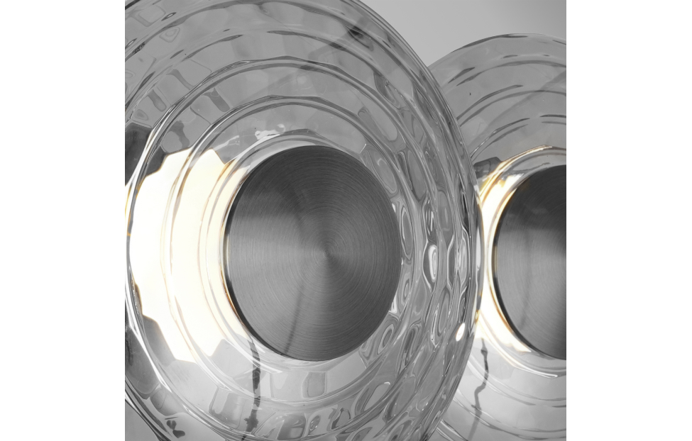 Бра - изображение №4 "Настенный светильник Claros (никель), D95*W350*H150 LED*18W"  на www.Angstrem-mebel.ru