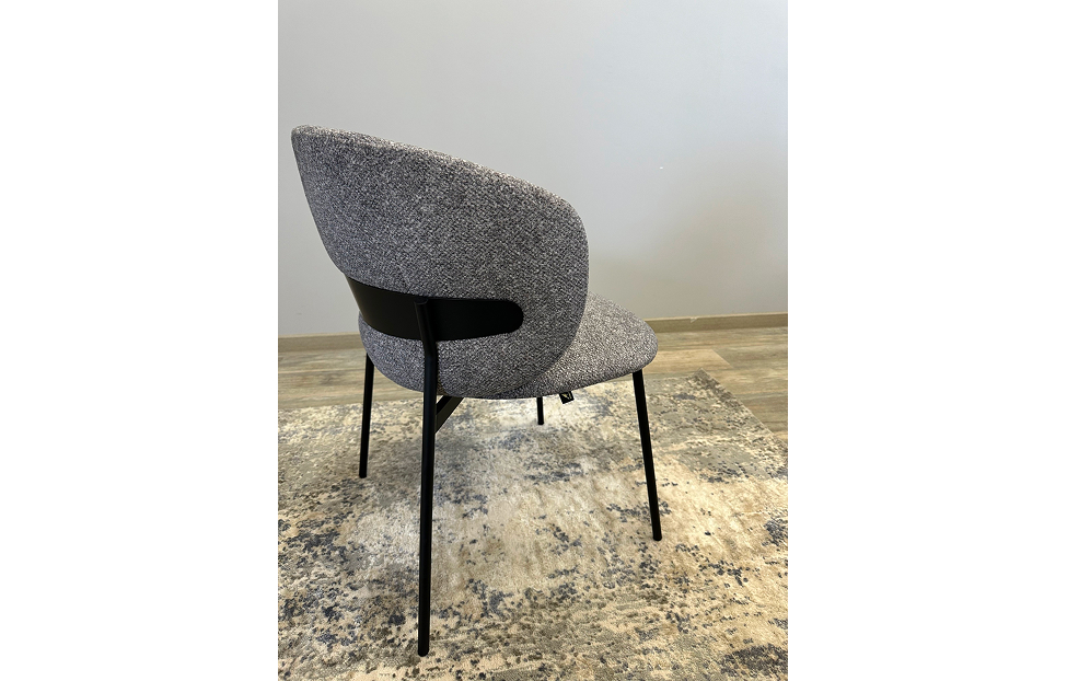 Кухонные стулья - изображение №4 "Стул Слил серый / опоры черные"  на www.Angstrem-mebel.ru