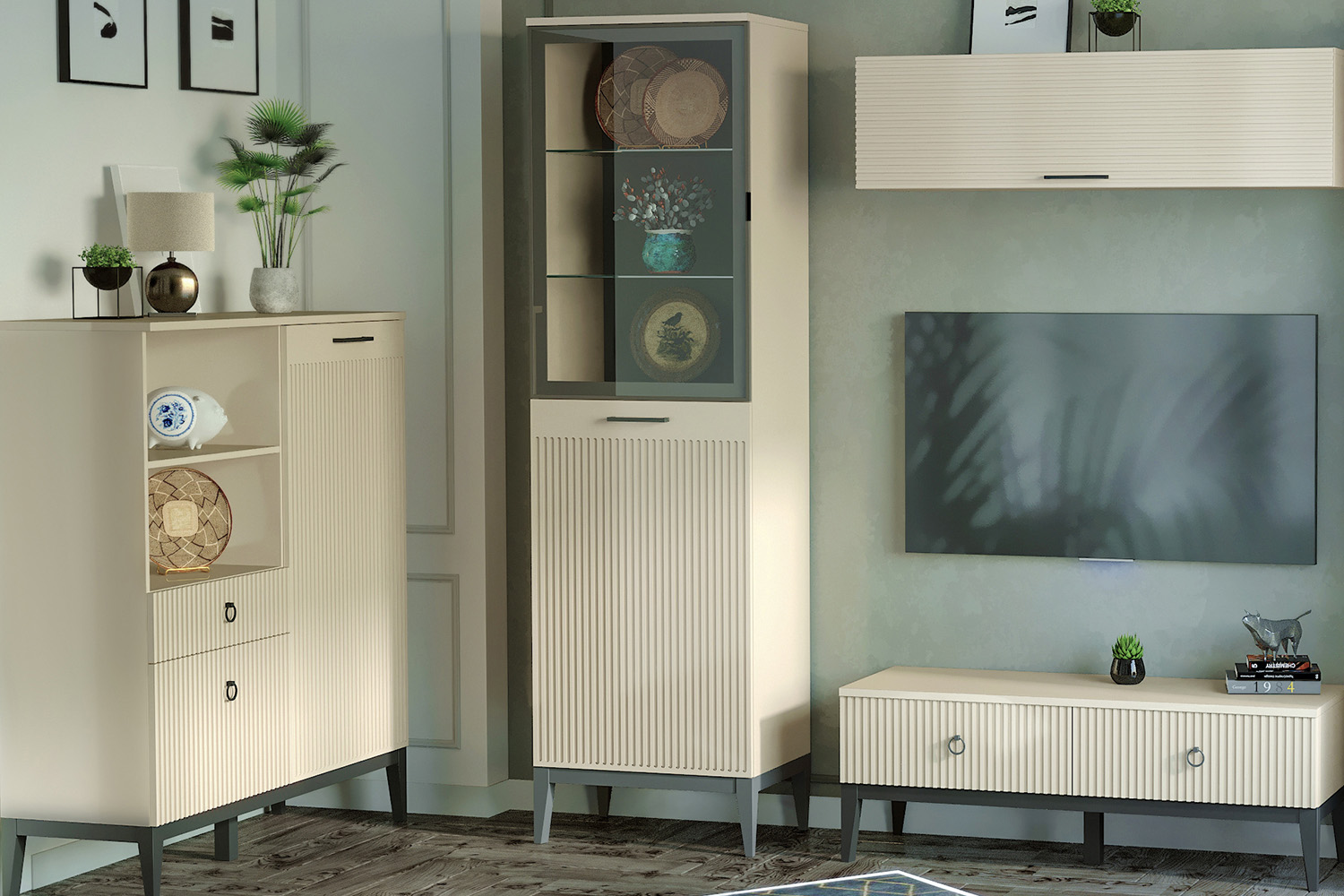 Шкафы-пеналы - изображение №3 "Шкаф Хилтон (левый)"  на www.Angstrem-mebel.ru