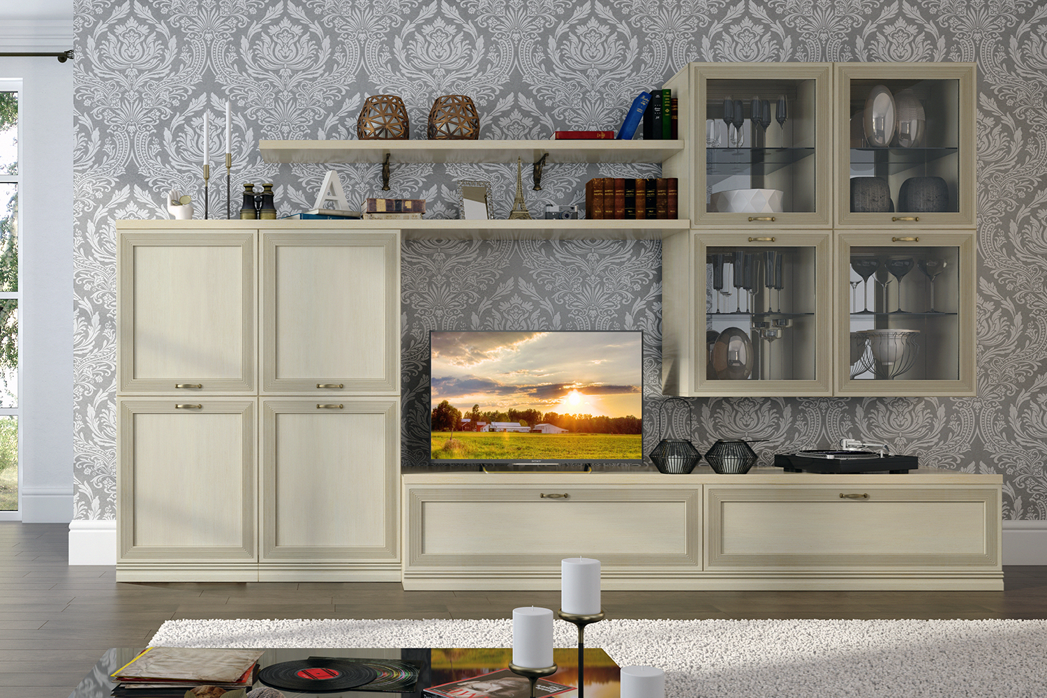 Полки - изображение №4 "Полка навесная Адажио"  на www.Angstrem-mebel.ru