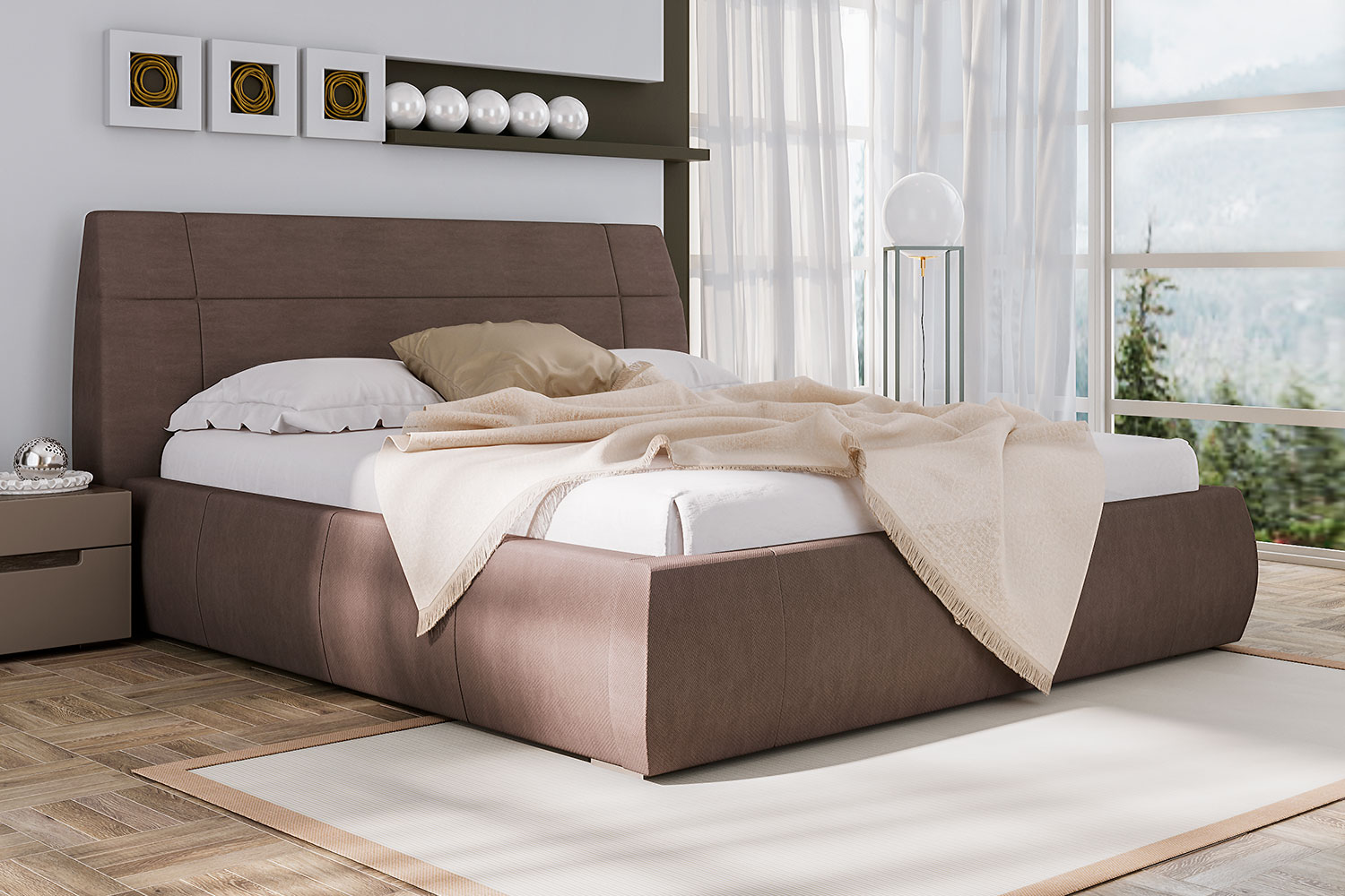 Двуспальные кровати - изображение №6 "Кровать Анри"  на www.Angstrem-mebel.ru