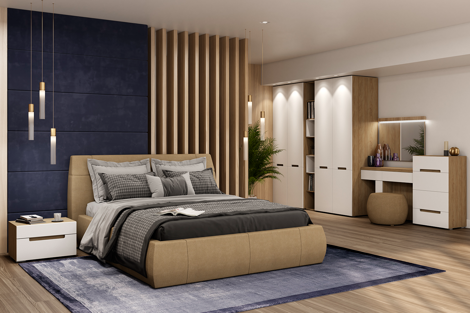 Шкафы платяные - изображение №7 "Шкаф Анри АН-200.01 с полкой и штангой для одежды"  на www.Angstrem-mebel.ru