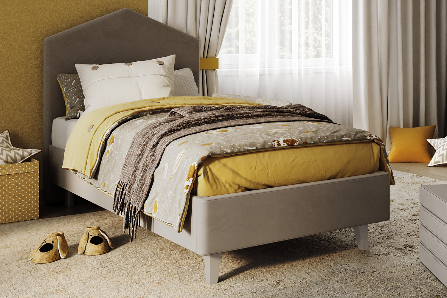 Детские кровати - изображение №5 "Кровать Бамбини 80 х 190"  на www.Angstrem-mebel.ru