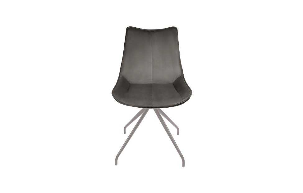 Кухонные стулья - изображение №5 "Стул Барса поворотный антрацит / опоры серые "  на www.Angstrem-mebel.ru