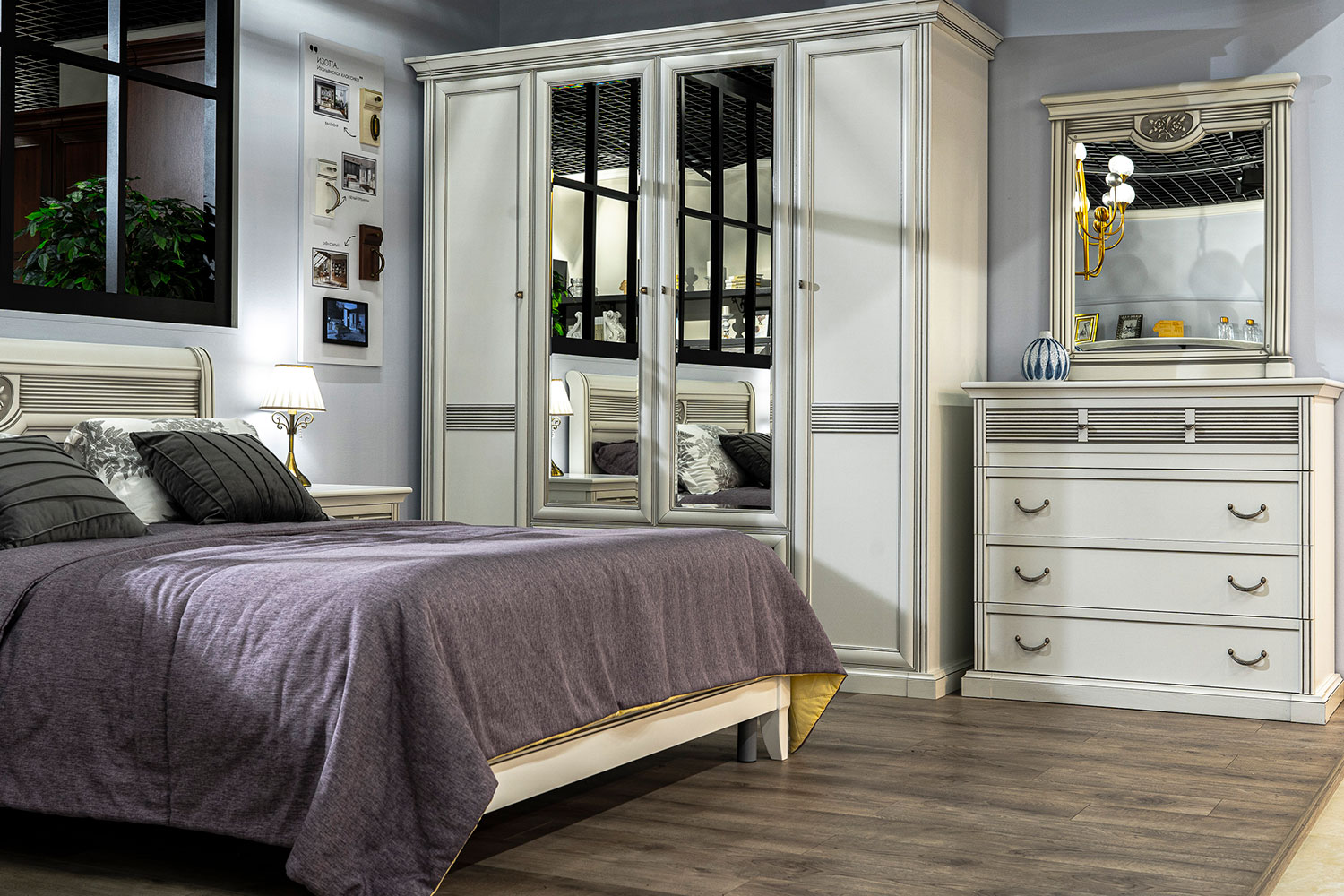 Комбинированные шкафы - изображение №7 "Шкаф Изотта"  на www.Angstrem-mebel.ru