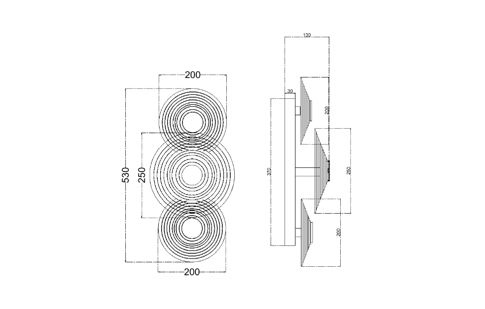 Бра - изображение №5 "Настенный светильник Whirlpool D130*W250*H530 LED*16W"  на www.Angstrem-mebel.ru