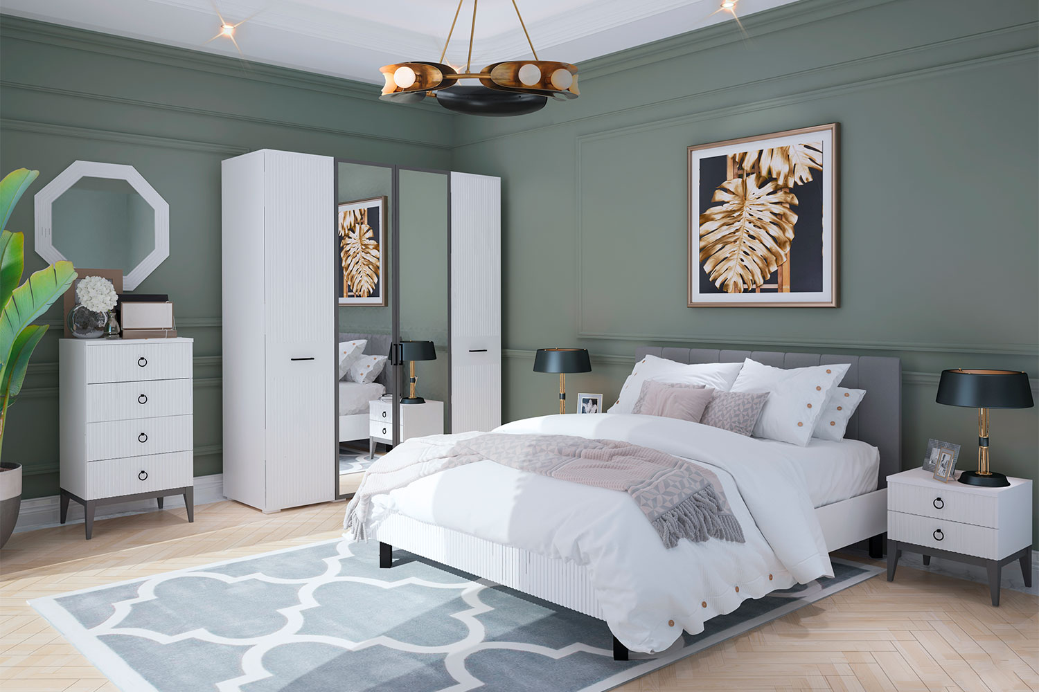 Двуспальные кровати - изображение №4 "Кровать Хилтон 180 х 200"  на www.Angstrem-mebel.ru