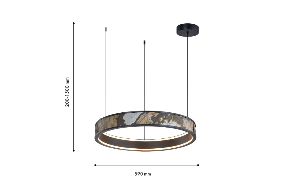Люстры - изображение №5 "Подвесная люстра Lago D590*H300/1500 LED*40W"  на www.Angstrem-mebel.ru