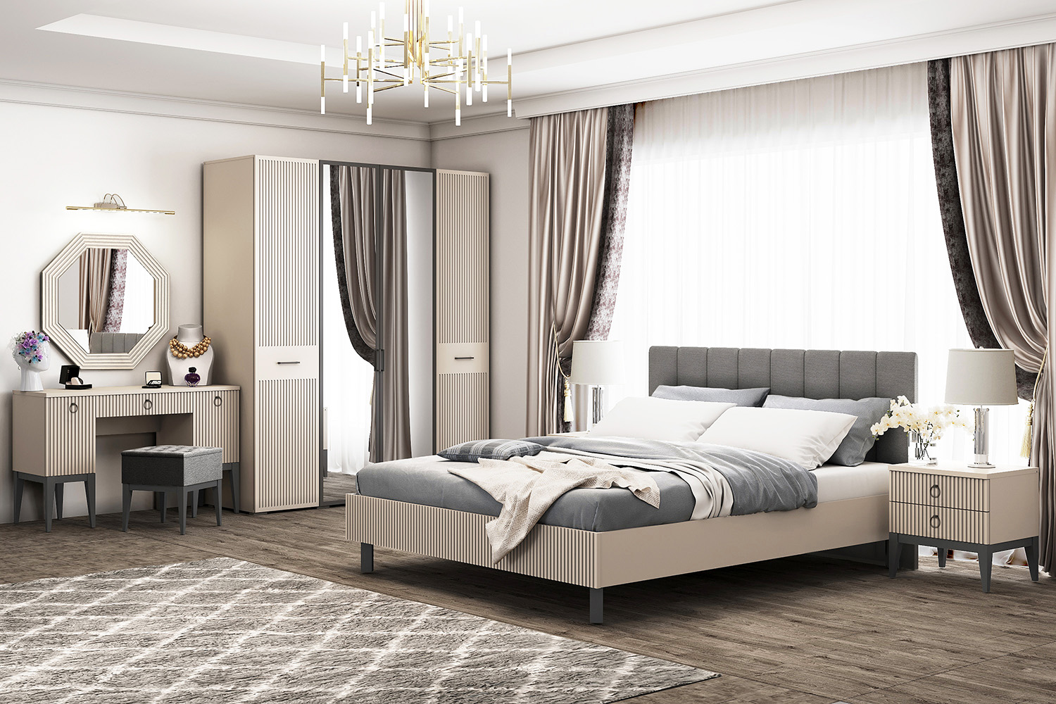 Распашные шкафы - изображение №3 "Шкаф Хилтон"  на www.Angstrem-mebel.ru