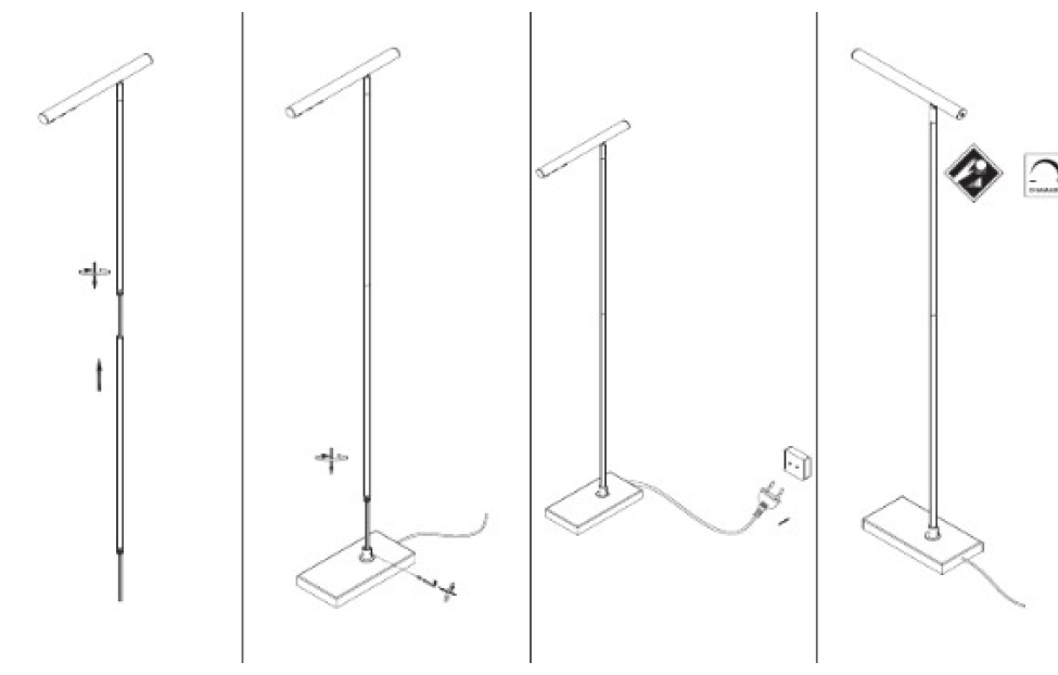 Торшеры - изображение №5 "Торшер Celler L400*W150*H1480 LED*9W"  на www.Angstrem-mebel.ru