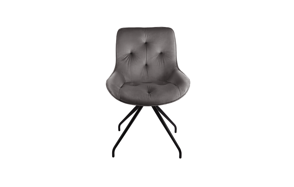 Кухонные стулья - изображение №3 "Стул-кресло Сити поворотный серый / черный"  на www.Angstrem-mebel.ru