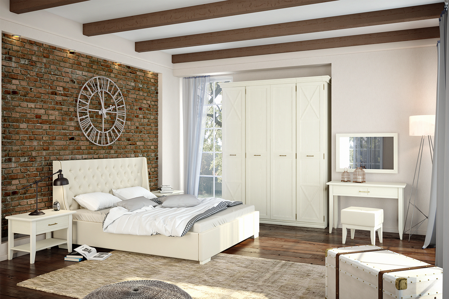 Туалетные столы - изображение №5 "Туалетный стол Кантри с выдвижным ящиком"  на www.Angstrem-mebel.ru