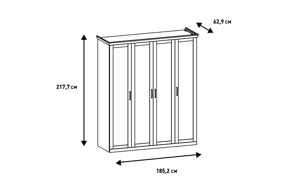 Шкафы платяные - изображение №9 "Шкаф Магнум для одежды"  на www.Angstrem-mebel.ru