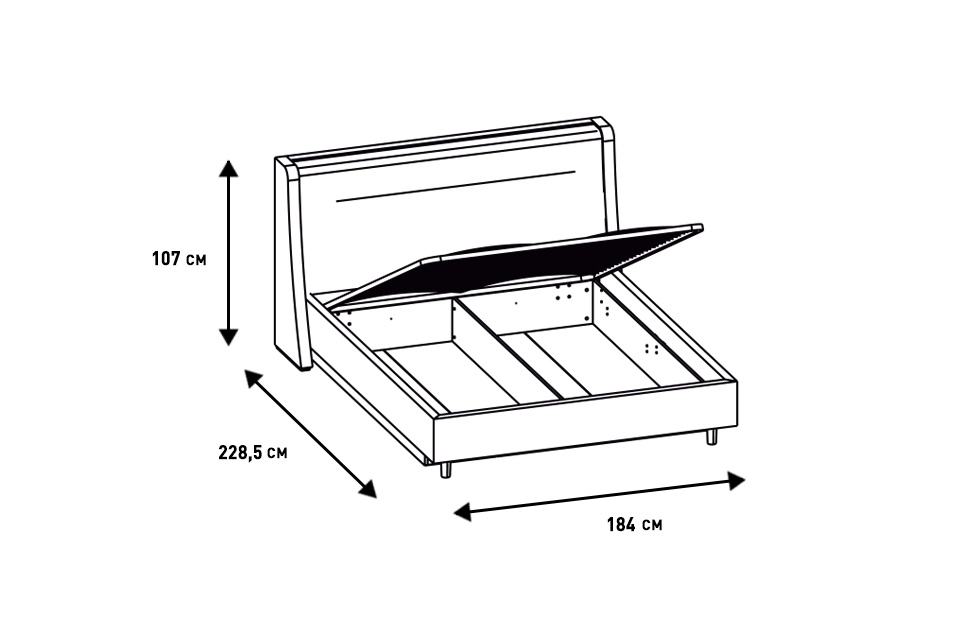 Двуспальные кровати - изображение №7 "Кровать Олеандра"  на www.Angstrem-mebel.ru