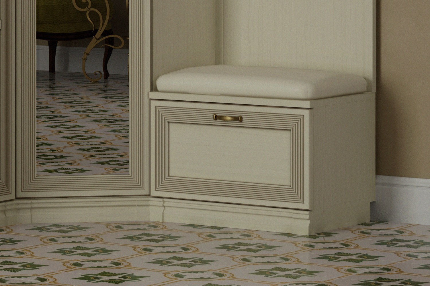 Обувницы - изображение №7 "Тумба Адажио для обуви"  на www.Angstrem-mebel.ru