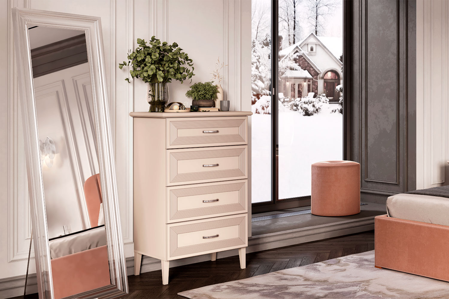 Комоды - изображение №5 "Комод Адажио с выдвижными ящиками"  на www.Angstrem-mebel.ru