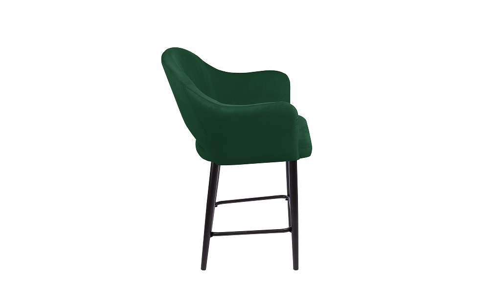 Барные стулья - изображение №4 "Кресло полубарное Грейс зеленый / опоры черные"  на www.Angstrem-mebel.ru