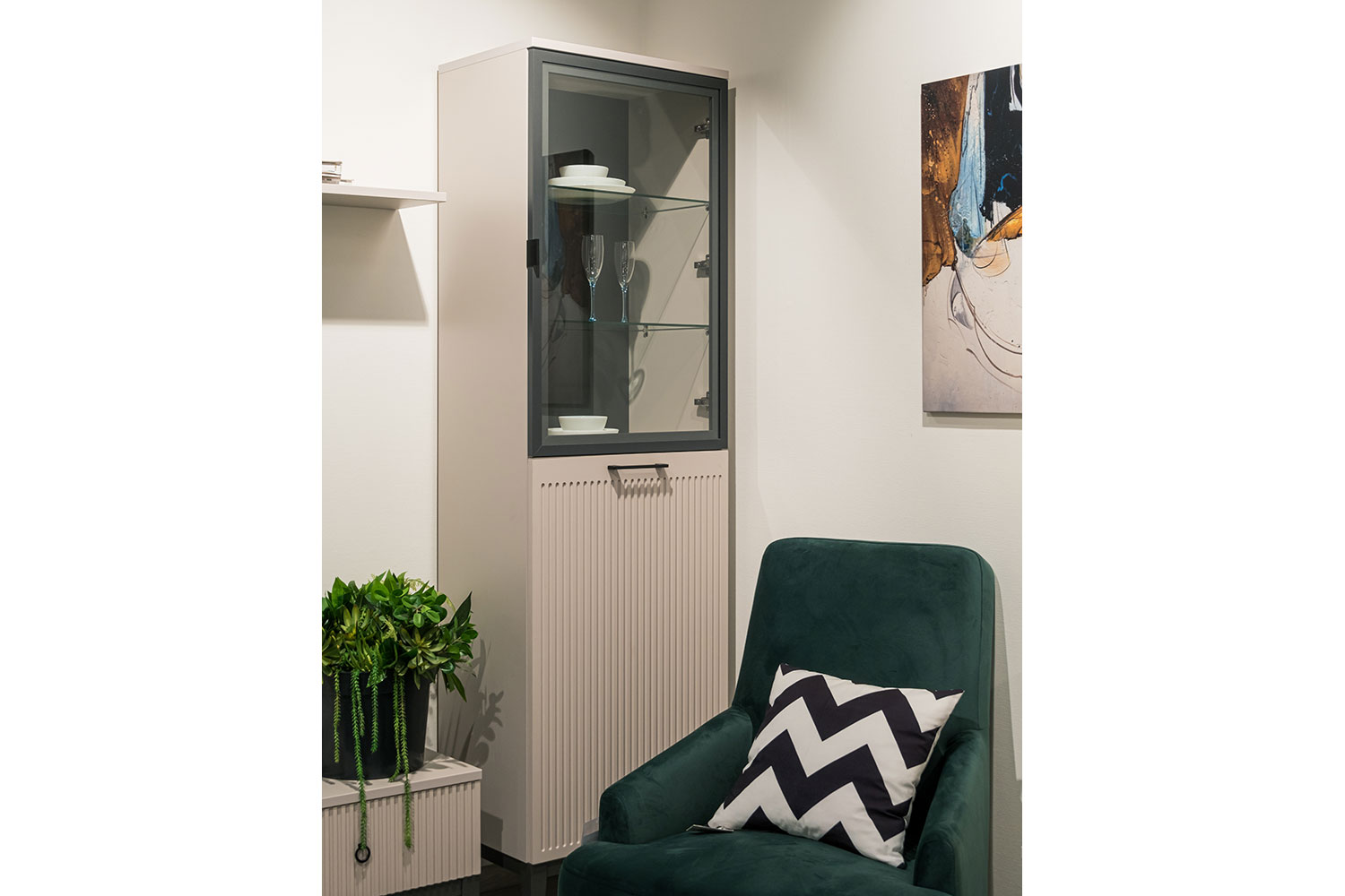 Шкафы-пеналы - изображение №7 "Шкаф Хилтон (левый)"  на www.Angstrem-mebel.ru